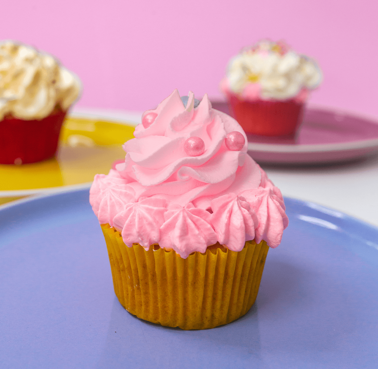 Cupcake Vainillita Rosa